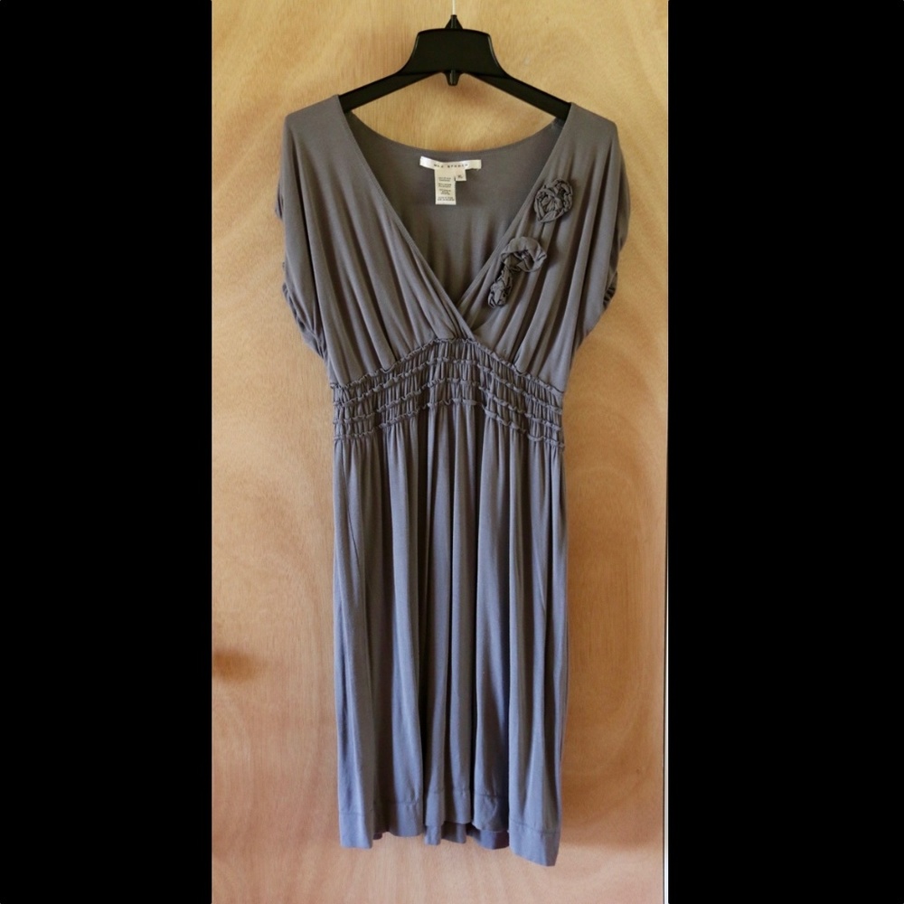 Max Studio Gray Knit Short-sleeve Dress XL